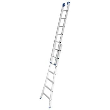 Escada de Aluminio Profissional 08 Degraus Extensiva - F2,51 / A2,37 / E4,19 / PESO 9,03KG - REAL ESCADAS EXTENSIVAS PROFISSIONAL 4 EM 1