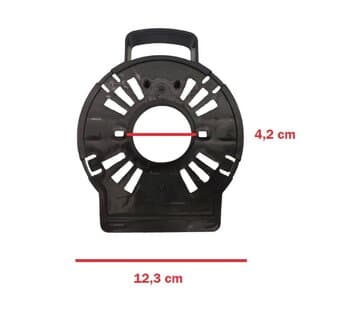 TAMPA DIANTEIRA DO VENTILADOR VENTISOL NEW NOTOS TURBO 6PAS - MONTA FACIL 30/40/50CM PLASTICA COR PRETA - ANEL FRONTAL 0143 PLAST PR