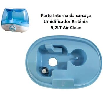 BASE SUPORTE DO RESERVATÓRIO UMIDIFICADOR BRITANIA 5,2LT AIR CLEAN - COR AZUL - *SALDĂO USADA