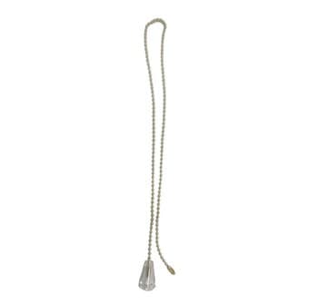 Correntinha p/Ventilador de Teto Importado - 1-PÇ 50cm Puxador c/Ponteira TRON Paris - Corrente Dourada com 1 Engates Rápido - foto 1 de 4
