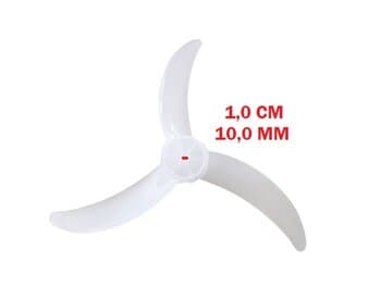 HELICE DE 60CM P/VENTILADOR TRON 60CM 3PAS COR BRANCA MODELO SLIM ATUAL - PONTA REDONDA EIXO 10,0MM C/TRAVA TRASEIRA *FIXADA SOB/PRESSAO - foto 1 de 4