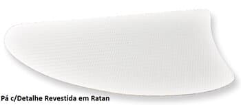 PÁ HÉLICE P/VENTILADOR DE TETO RATAN 0-FUROS MDF FACĂO IRIS BRANCA -*VENDIDA P/UNIDADE- S/FURAÇĂO SERVE P/VÁRIOS MODELOS DE VENTILADORES (VOLARE, VENTI-DELTA, RIOPRELUSTRES,...ETC..)