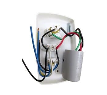 CHAVE P/VENTILADOR DE TETO 3-VEL CAP-08,5UF 2,5+6,0UF - 1-TECLA LUZ - LOREN SID M3 - TRON AVENTADOR LYKAN MARBELA - LATINA 110V - foto 1 de 3