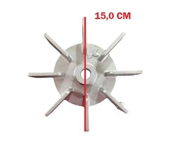 HELICE VENTOINHA 15CM GIRANTE DO MOTOR EXAUSTOR VENTISILVA FALCON E15,0MM BALANCEADO FIXAR C/PARAFUSO ALLEN - FB0038