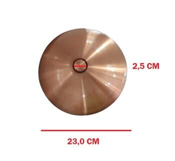 PLAFON DE ACABAMENTO P/VENTILADOR DE TETO COBRE - SEM LUZ - LUMINÁRIA CEGA P/ÁREA GOURMET - VOLARE FLY OFFICE 1148 METAL