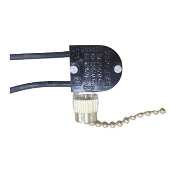 CHAVE CORRENTINHA P/LUMINÁRIA DE VENTILADOR DE TETO TRON PARIS - INTERRUPTOR LIGA/DESLIGA LÂMPADA - VENTILADOR DE TETO IMPORTADO