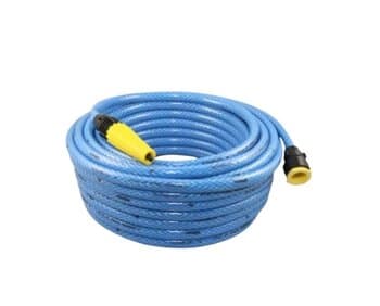 MANGUEIRA P/JARDIM 20 METROS TRANÇADA FLEXÍVEL C/BICO E CONECTOR P/TORNEIRA 1/2 OU 3/4 - 20MT COR AZUL - MANTAC/PLASBOHN