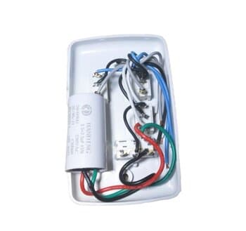 CHAVE P/VENTILADOR DE TETO R2LUZ 3VEL C/CAP.04,0UF 1,5+2,5MF C/REVERSĂO + 2-TECLAS LUZ - P/ARGE LOREN SID RIOPRELUSTRES SPIRIT VENTI-DELTA-220V VENTISOL NEW MX-110VOLTS