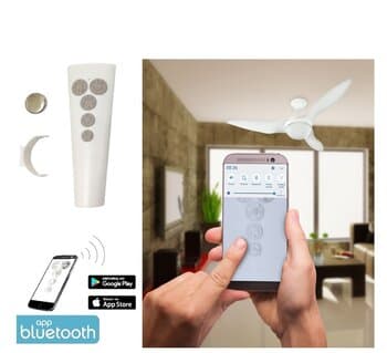 CONTROLE REMOTO VENTILADOR ALISEU 110V10,0UF KIT IC55 PLUS BLUETOOH P/DUO INSPIRE SPECIAL NANO SLIM SMART WAVE + OUTROS - TRANSM.+RECEP.C/CAPACITOR