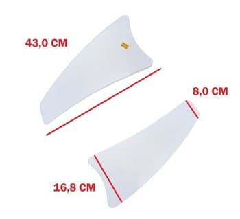 PÁ HÉLICE P/VENTILADOR DE TETO VENTI-DELTA LOREN SID ARGE - PRIMA BOEING MDF BRANCA SEM FURAÇĂO P/VÁRIOS VENTILADORES - *VENDIDA P/UNIDADE