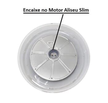 LUMINÁRIA PLAFON P/VENTILADOR DE TETO ALISEU SLIM - BIV 110V-220V MONTADO C/PLACA DE LED12W4000K LUZ NEUTRA