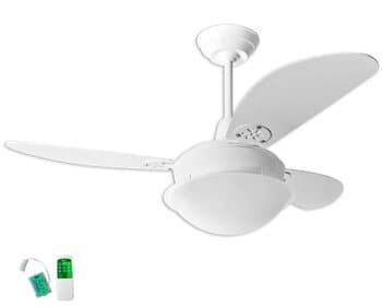 VENTILADOR DE TETO LOREN SID PEROLA PRIMOR 110V08,5UF 127W M3 BRANCO 3PAS TUBA OU FOLHA BRANCAS 3P02I/BR - C/CONTROLE REMOTO TOTAL - foto 1 de 4