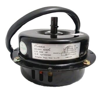 MOTOR P/CLIMATIZADOR VENTISOL 220V CLI45LITROS CLI01-02 YTJ-60S-4 220V04,0UF 450VAC 60W 0000RPM - LADO/HEL G/H E12,0MM PML - ORIGINAL