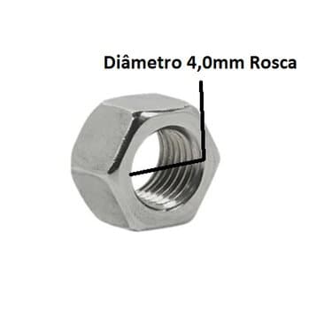 PORCA R/DIR 4,0MM MEDIDAS 3/16X5/16 P/FIXAR GARRA EM PÁS DE MADEIRA OU METAL - FIXAR GARRA EM MOTOR DE VENTILADORES -*VENDIDA P/UNIDADE