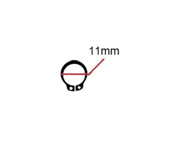TRAVA ELÁSTICA DE METAL 11,0MM P/FIXAR HÉLICE NO EIXO VENTILADOR SOLASTER 50/60/70CM ACAPULCO ECO - VENEZA PLUS - *VENDIDA P/UNIDADE - EIXO 11,0MM