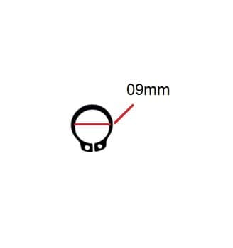 TRAVA ELÁSTICA DE METAL 0,9CM / 09MM P/FIXAR HÉLICE NO EIXO VENTILADOR LOREN SID 50CM / VENTILADOR ARGE 50CM - *VENDIDA P/UNIDADE
