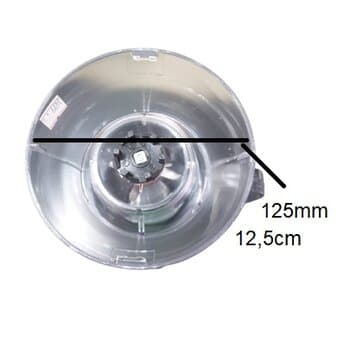 COPO P/LIQUIDIFICADOR BRITANIA ELETRONIC FILTER CRISTAL FUME - COPO C/TAMPA PRETA