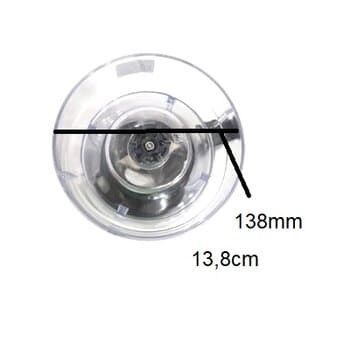 COPO P/LIQUIDIFICADOR MONDIAL CRISTAL - L1000W L-1000W L1000 L-1000 L1200 L-1200