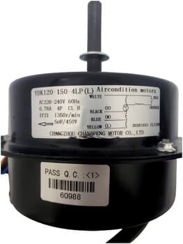 MOTOR P/CLIMATIZADOR VENTISOL 220V YDK120-150-4LP (L) AC220-240V 150W CLI100LT PRO LADO/HÉL G.A/HORARIO E12,0MM PML C/R ESQ.08,0MM - ULTRAAR ULTRA100