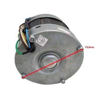 MOTOR P/EXAUSTOR 30CM VENT AIR VENTAIR LINHA PESADA BIV10,0UF BAIXA ROTACAO 1650RPM ALTA VAZAO 6000M3H 76DB EIXO 12,0MM
