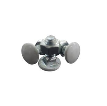 Parafuso Francęs p/Fixar Garras x Pás hélices Ventilador Tron Aventador cor Branca c/Porca - Kit c/03 + 03 Porcas 3/16 X 1/2 branco