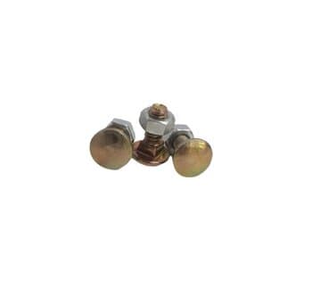 Parafuso Francęs p/Fixar Garras x Pás hélices Ventilador Tron Aventador cor Cobre - Kit c/03 + Porcas 3/16 X 1/2 bicromatizado