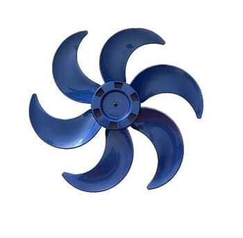 HELICE P/VENTILADOR DE 50CM VENTISOL 6PÁS AZUL TURBO6 - F08,0MM PRD C/TRAVA TRASEIRA - MONDIAL 50CM/ CATAVENTO E08MM C/TT