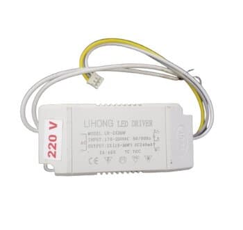 DRIVER P/LUMINÁRIA ALISEU INSPIRE RETRÁTIL 220V MODEL: LH-2X36W AC:INPUT: 170-250VAC 50/60HZ/ OUTPUT: 2X(15-36W) DC240MA *APENAS RECEPTOR* + PODE USAR O COD.0428 BIV JXY 18-24WX2 AC85-265V
