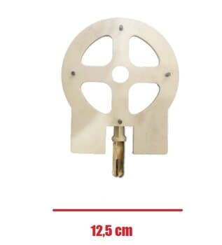 TAMPA CAMPANA DO MOTOR VENTILADOR ARGE 50/60CM DIANTEIRA DIAM.12,5CM C/PINO MODELO ANTIGO - ENCAIXE P/ROL-6201 - foto 1 de 4