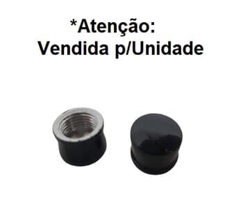 PORCA R/DIR 8,0MM P/FIXAR VIDRO LUMINÁRIA VENTILADORES BRUXELAS INTERNO MENOR CAIRO EURUS MIRAY MONACO NAULU - ALUMÍNIO PRETA -*VENDIDA P/UNIDADE