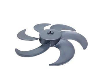 HÉLICE DE 40CM P/VENTILADOR ARNO 40CM 6PAS CINZA - CIRCULADOR SILENCE FORCE CC96 CC97 - F08,0MM C/TRAVA FRONTAL TIPO CRUZETA C/MOLA