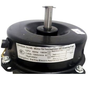 MOTOR P/CLIMATIZADOR VENTISOL 110V YYHS94-50/4B 190W CLI45LT CLI70LT CLI100LT PRO2 L/HEL GH E12MM PML C/RD.08MM - SUBST.YDK120-100 YDK120-120 YDK120-150