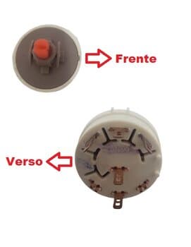 Chave Dimer Interruptor Rotativo Dupla Direçăo 5-Fios 3-Vel Biv p/Climatizador Ventisol CLIN08 CLIN16 CLIN35 CLIN60 CLIN80 A23B2E1SY MG37033 - Arno VE55 VR40 - *Sem Botăo - Serve p/Todos VENTISOL