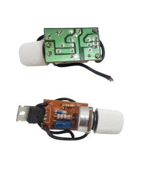 CONTROLE P/VENTILADOR DIMER ROTATIVO SEM CLIQUE - POTĘNCIA 200W BIVOLTS - KNOB BOTĂO BRANCO