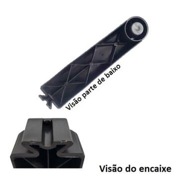 Ponteira da Base do Pé da Coluna do Ventilador Vitalex 50/60cm Turbo Lex 60cm - Plastico cor Preta - *Vendida p/Unidade