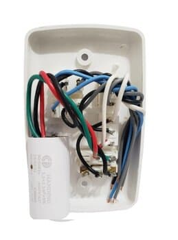 CHAVE P/VENTILADOR DE TETO R3LUZ 3VEL C/CAP.04,0UF 1,5+2,5MF C/REVERSĂO + 3-TECLAS LUZ - P/ARGE LOREN SID RIOPRELUSTRES SPIRIT VENTI-DELTA-220V VENTISOL NEW MX- 110VOLTS - foto 1 de 3