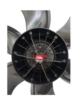 HELICE DE 50CM P/VENTILADOR DÔMINA 6PAS E-11,5MM NEO COR PRETA - PONTA REDONDA C/TRAVA TRASEIRA - ARGE MAX 50CM - DIAM.43,2CM