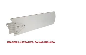GARRA P/VENTILADOR ALISEU INSPIRE SPECIAL COR BRANCA - SUPORTE DAS PÁS 2-FUROS ENCAIXE MOTOR + 3-FUROS ENCAIXE NAS PÁS - *VENDIDA P/UNIDADE