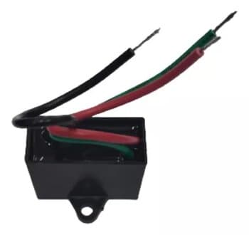 CAPACITOR 003,0UF 3FIOS 1,0+2,0MF QD 450VAC - CBB61 010726 - P/VENTILADOR DE TETO VENTI-DELTA LUNIK EFYX/ LOREN SID M3/ TRON/ VOLARE 220VOLTS