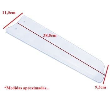 PÁ HÉLICE P/VENTILADOR DE TETO TRON NEW LESTIA CITRINO* TRAMONTANA STILO ECO SAN - ACRÍLICA -*VENDIDA P/UNIDADE*- PLÁSTICA ACRÍLCIA RETA - foto 1 de 4