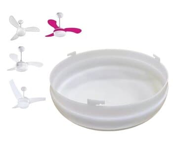 Globo Cúpula Plástica da Luminária Ventilador Ventisol Fęnix Diamond Petit - Globo Fęnix Diamond Petit - *Apenas o Globo - Encaixe 210mm