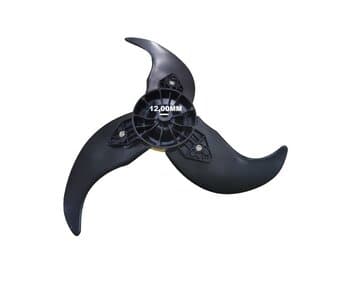 HELICE DE 50CM P/VENTILADOR SOLASTER BARCELONA 3PAS E-12,0MM PML FIXADA C/ANEL TRAVA ELASTICA - SEM T/TRASEIRA - HELICE GOAR