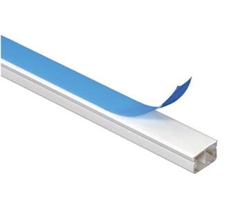 Canaleta Sistema-X Auto Adesiva 2,00MT 20MMX10MMX200MM Branca - c/Divisoria