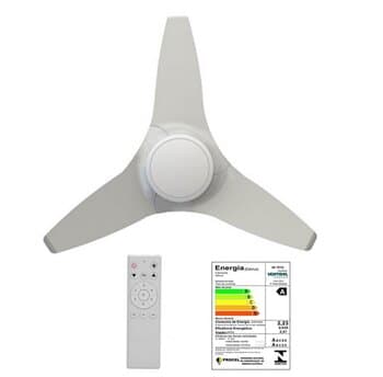 VENTILADOR DE TETO VENTISOL FLOW LED-20W INVERTER BIV110V-220V 30W BRANCO 3PAS PL CONTROLE REMOTO TOTAL - SILENCIOSO