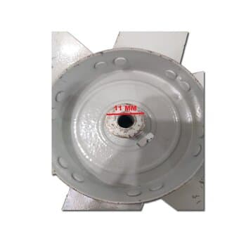HELICE P/EXAUSTOR DE 30CM PRIMAVERA -6PAS METAL - ENCAIXE EIXO 11,0MM TRAVA C/PARAFUSO LATERAL