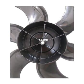 HÉLICE DE 30CM P/VENTILADOR MONDIAL 6PÁS PRETA F08,0MM ENCAIXE PML DIANTEIRA S/T.TRASEIRA - BLACK PREMIUM - BRITANIA PROTECT TURBO/VENTUS 30 SIX - POLISHOP