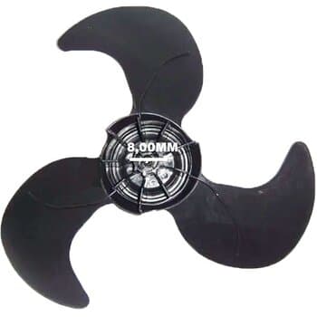 HELICE DE 40CM P/VENTILADOR ARNO 40CM 3PAS PRETA - ARNO VE40 VERSATILE VR40 - FURO 08,0MM TRAVA CRUZETA - HELICE ARNO 40CM