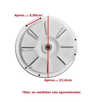 MOTOR P/VENTILADOR DE TETO VENTI-DELTA PLUS LIGHT 220V BRANCO P/3PÁS - C/ROSCA P/LUMINÁRIA - USAR C/CAPACITOR 04,0UF (2 OU 3 FIOS)