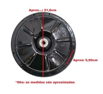 MOTOR P/VENTILADOR DE TETO VENTI-DELTA PLUS LIGHT 220VOLTS P/3PAS - COR PRETO - USO COM LUMINARIA
