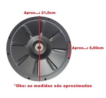 MOTOR P/VENTILADOR DE TETO VENTI-DELTA LIGHT LUXO 110V MICROTEXTURA COR PRETA P/2 OU 4PAS - C/ROSCA P/LUMINARIA - *USAR C/CAPACITOR 10,0UF (2 OU 3 FIOS) - foto 1 de 3